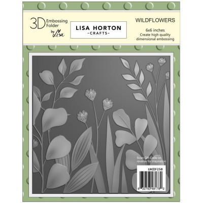 Lisa Horton Crafts Embossing Folder - Wildflowers